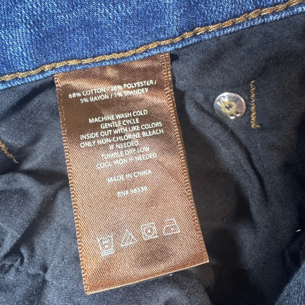 KUT from the Kloth Womens 16W Medium Wash Straight Leg Stretch Denim Jeans Blue - Picture 4 of 7
